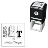 モノグラム自己インク付きブックスタンプ セルフインキングスタンプ (インサイチュ)