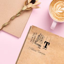 モノグラム自己インク付きブックスタンプ セルフインキングスタンプ