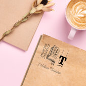 モノグラム自己インク付きブックスタンプ セルフインキングスタンプ