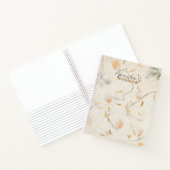 モノグラム自然の美し自然い桑の紙 ノートブック (内部)