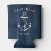 モノグラム航海のいかりネイビーブルーウッド 缶クーラー (裏面)