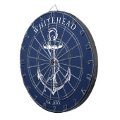 モノグラム航海のいかりネイビーブルー ダーツボード (正面右)