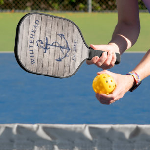 モノグラム航海のいかりベージュウッド ピックルボールラケット