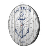 モノグラム航海のいかりホワイトウッド ダーツボード (正面右)