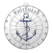 モノグラム航海のいかりホワイト ダーツボード (正面)