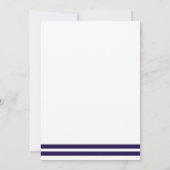 モノグラム航海のいかり結婚のリハーサル 招待状 (裏面)