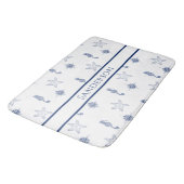 モノグラム航海のシーホース星魚海軍ブルーショ バスマット (アングル)