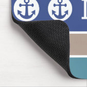 モノグラム航海のストライプモセパカスタムッド マウスパッド (コーナー)