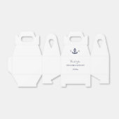 モノグラム航海のネイビーブルーいかり結婚ズ フェイバーボックス (折り畳みなし)