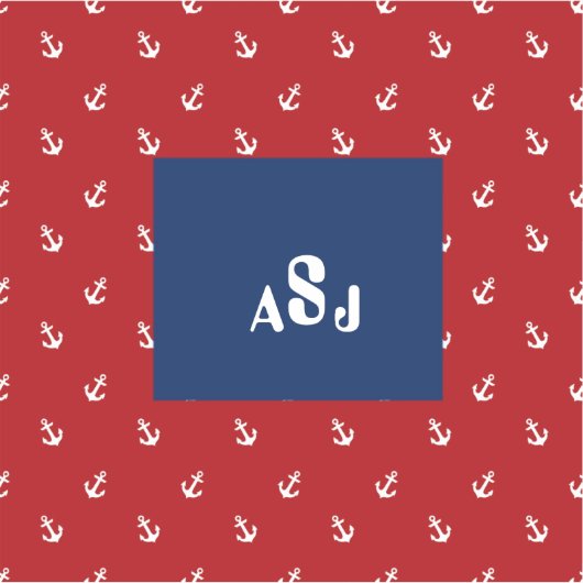 モノグラム航海のビニールカスタムカットシール シール (正面)