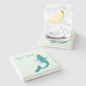 モノグラム航海の人魚 ストーンコースター (横)