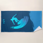 モノグラム航海の夏 ビーチタオル (正面)