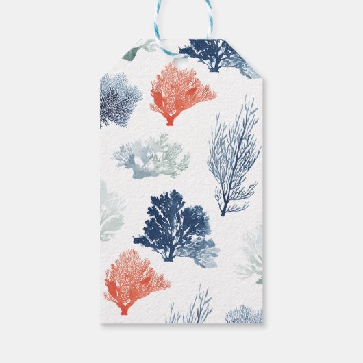 モノグラム航海の海ビーチマリーン結婚ズ ギフトタグ (裏面)