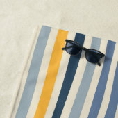 モノグラム色の線エレガントスタイリッシュ ビーチタオル (インサイチュ)