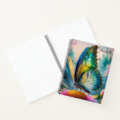 モノグラム色彩の鮮やかタチョウ ノートブック (内部)