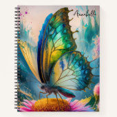 モノグラム色彩の鮮やかタチョウ ノートブック (正面)