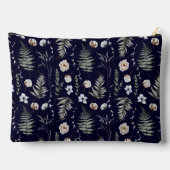 モノグラム花とシダ離れフローラ植物学 アクセサリーポーチ (裏面)