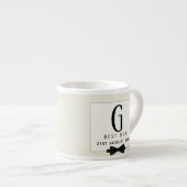 モノグラム花婿介添人groomsmenグロムスマンフルデリス エスプレッソカップ (正面右)