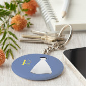 モノグラム花嫁キーチェーン キーホルダー (側面)