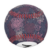 モノグラム花柄4 3 野球ボール (裏面)