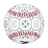 モノグラム花柄5 野球ボール (裏面)