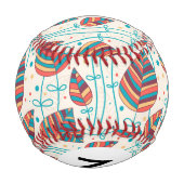 モノグラム花柄5 2 野球ボール (裏面)