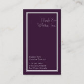 モノグラム花開[紫]名刺 名刺 (裏面)