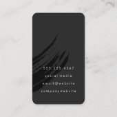 モノグラム芸術的ブラッシュワイングラス 名刺 (裏面)