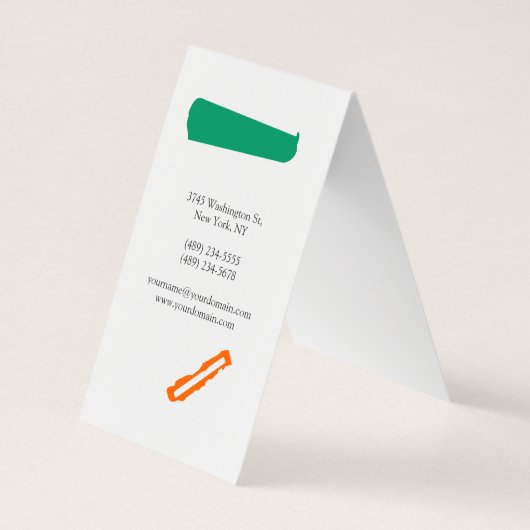 モノグラム芸術的名刺 名刺 (裏面)