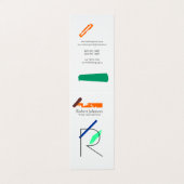 モノグラム芸術的名刺 名刺 (外部フラット)