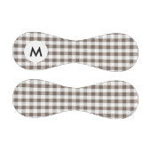 モノグラム茶テーブルクロスパターン 野球ボール (パネル)