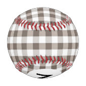 モノグラム茶テーブルクロスパターン 野球ボール (裏面)