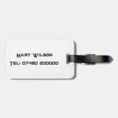 モノグラム荷物タグ発光火災オパールギフト ラゲッジタグ (裏面横)