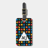 モノグラム荷物タグ，カラフル，旅行用付属品 ラゲッジタグ (正面縦)