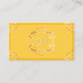 モノグラム華美インスピレーションとタンゲリンオレンジ 名刺 (正面)