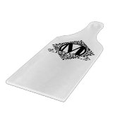 モノグラム華美デザイン切断板 カッティングボード (角)