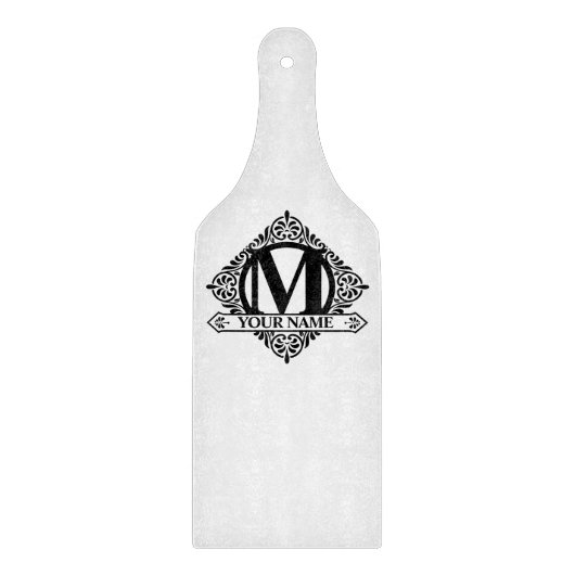 モノグラム華美デザイン切断板 カッティングボード (正面)