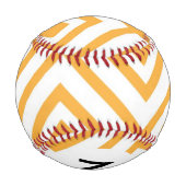 モノグラム菱形幾何学模様 野球ボール (裏面)