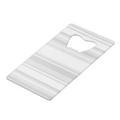 モノグラム薄い灰色のストライプ クレジットカード栓抜き (裏面アングル)