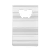 モノグラム薄い灰色のストライプ クレジットカード栓抜き (裏面)