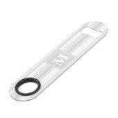 モノグラム薄い灰色のストライプ スピード栓抜き (正面アングル)