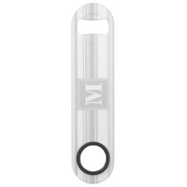 モノグラム薄い灰色のストライプ スピード栓抜き