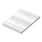 モノグラム薄い灰色のストライプ ノートパッド (回転)