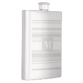 モノグラム薄い灰色のストライプ フラスク (右)