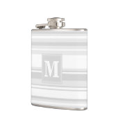 モノグラム薄い灰色のストライプ フラスク (左)