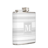 モノグラム薄い灰色のストライプ フラスク (右)