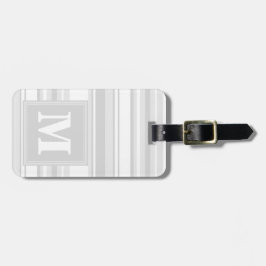 モノグラム薄い灰色のストライプ ラゲッジタグ