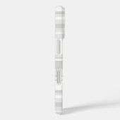 モノグラム薄い灰色のストライプ Case-Mate iPhoneケース (裏面 / 右)
