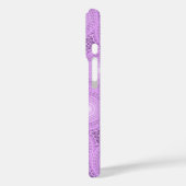 モノグラム薄紫紫の円パターン Case-Mate iPhoneケース (裏面 / 左)