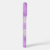 モノグラム薄紫紫の円パターン Case-Mate iPhoneケース (裏面 / 右)